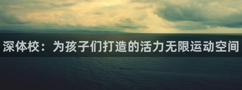 利记官网下载娱乐:深体校:为孩子们打造的活力无限运动空间